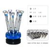 Screwdriver Set Premium Stainless Steel Tool Set Knurled Grip, 7 Configurations, 360Rotating Cap view 4