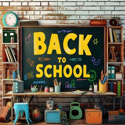 ChloropLastid Welcome Back to School Decoration Banner Backdrop Back to School Backdrop First Day of School Preschool Photography Background Kids Party Decoration Props 9X6FT