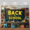 ChloropLastid Welcome Back to School Decoration Banner Backdrop Back to School Backdrop First Day of School Preschool Photography Background Kids Party Decoration Props 9X6FT view 2