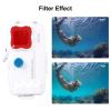 Caruner 40m/130ft Depth Waterproof Diving Case Underwater Housing Cover Compatible with iPhone 15 Pro Max, 15 Plus, 14 Plus, 14 Pro Max, 13 Pro Max, 12 Pro Max, 11 Pro Max Cellphone White view 4