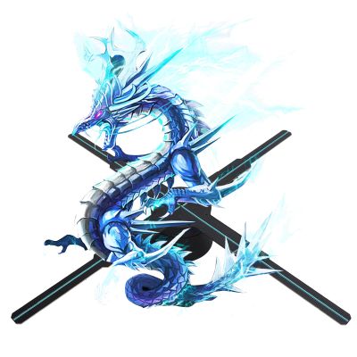 3D Hologram Fan, HD LED Holographic Fan, 19.69 inch Hologram Advertising Machine with 586 LED Holographic Display for Business Stores, Shops, Holidays (US)