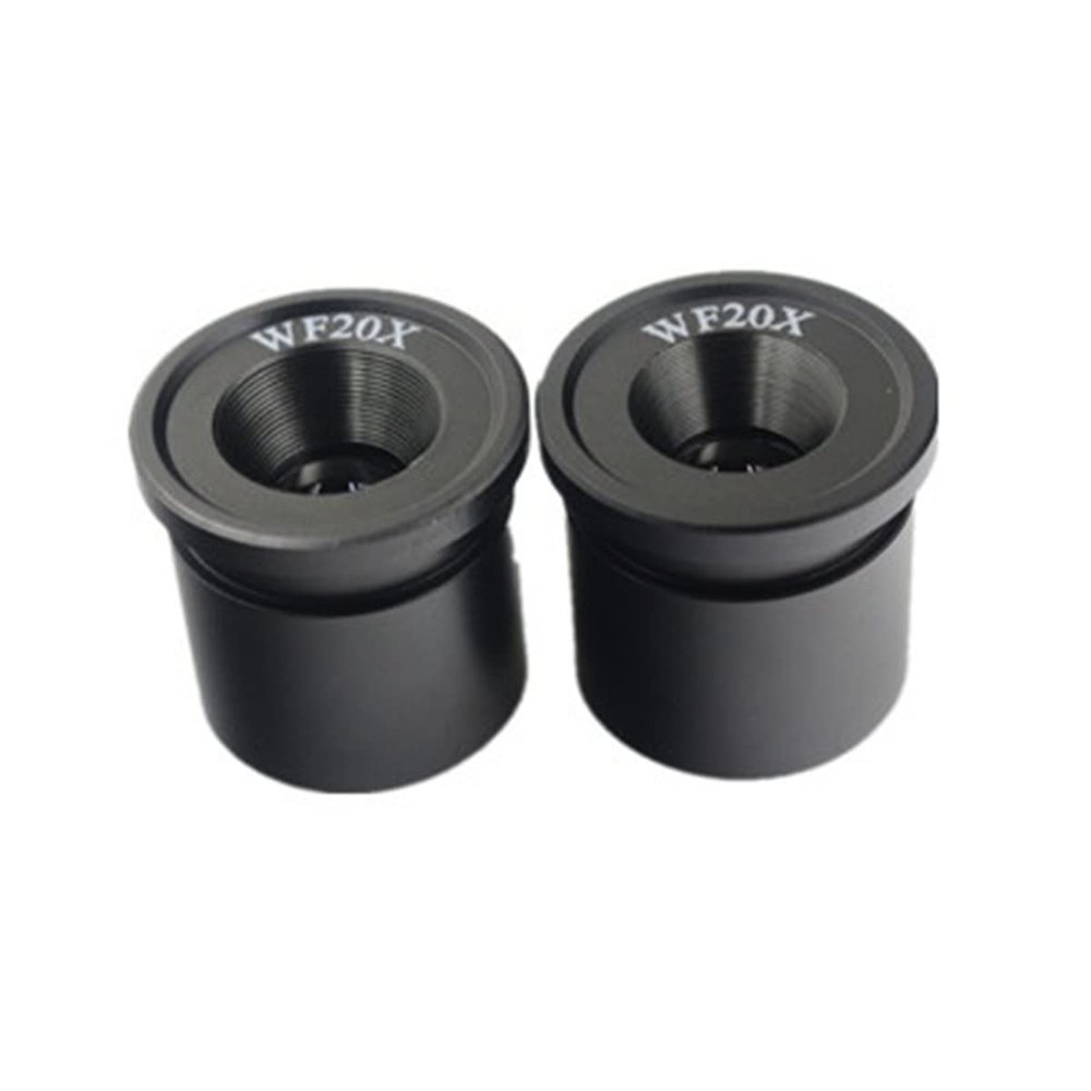 Joebo Microscope Kit 2PCS WF20X Microscope Eyepieces 30.5mm Mounting Size for Stereo Microscopes Microscope Lens Adapters