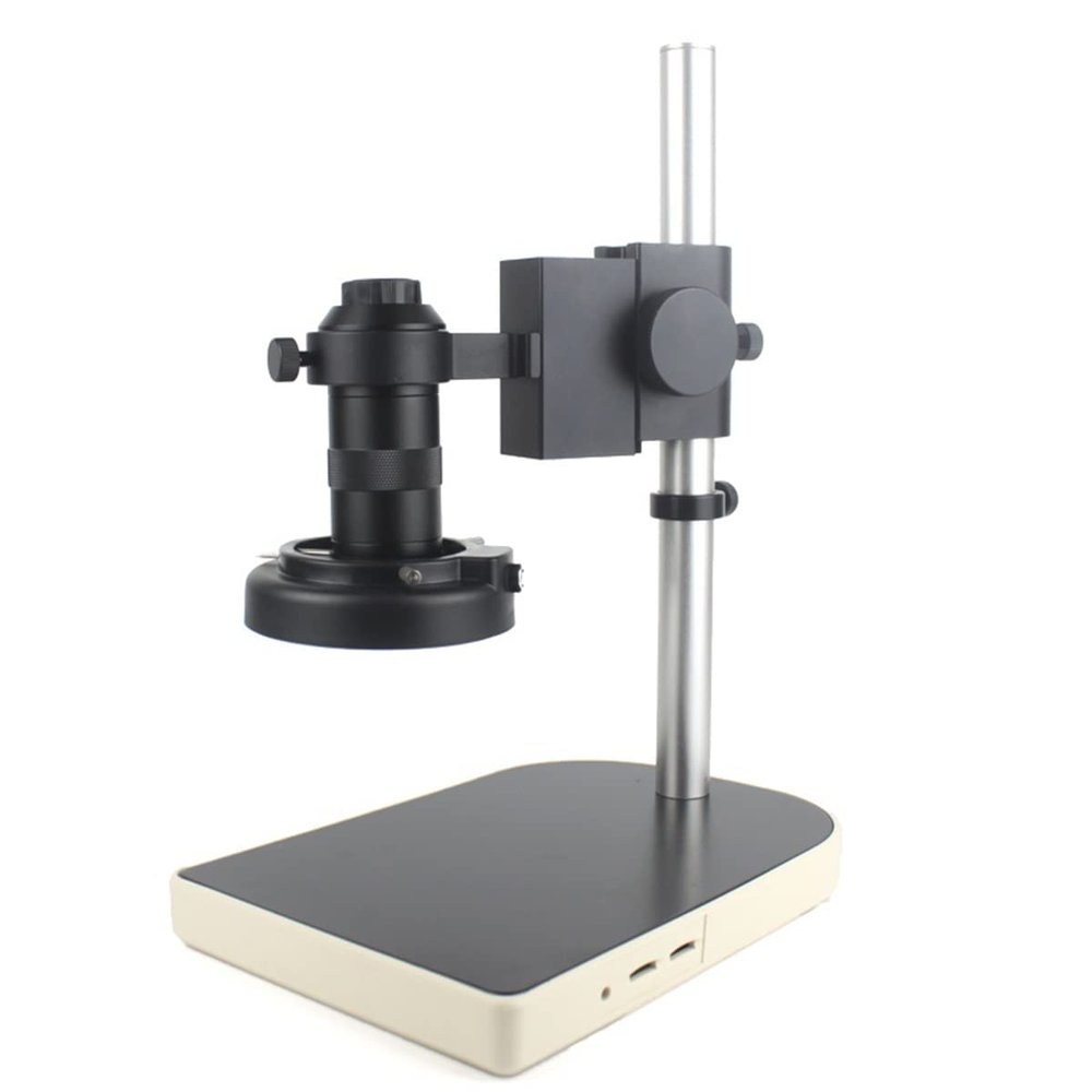 Joebo Microscope Kit 48MP 4K 2K 1080P HDMI USB Electronic Digital Video Microscope Camera 10-130X Zoom C Mount Lens 56 LED Light Microscope Lens Adapters (Color : C)