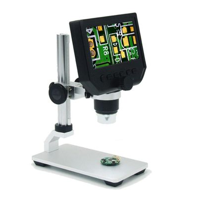 JOEBO Microscope Kit G1000 1000X Electronic USB Microscope Video Microscope Camera 4.3 Inch Microscope Lens Adapters (Color : G600 Metal Stand)