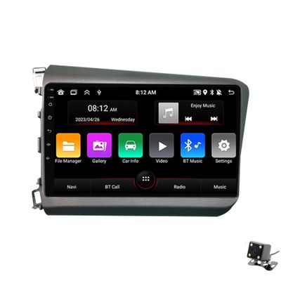 ADMLZQQ Android 12 Head Unit 2 Din Car Stereo Sat Nav for Honda Civic 2012-2015 Radio GPS Navigation 9'' MP5 Multimedia Video Player FM Receiver Support 4G SIM 5G WiFi SWC,M90s