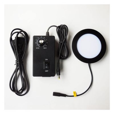 Microscope Accessories Kit for Adult 50-75mm Stereo Biological Microscope Bottom Light Lamp LED Backlight Illuminator Source 90V-240V Accessory (Size : 68mm)