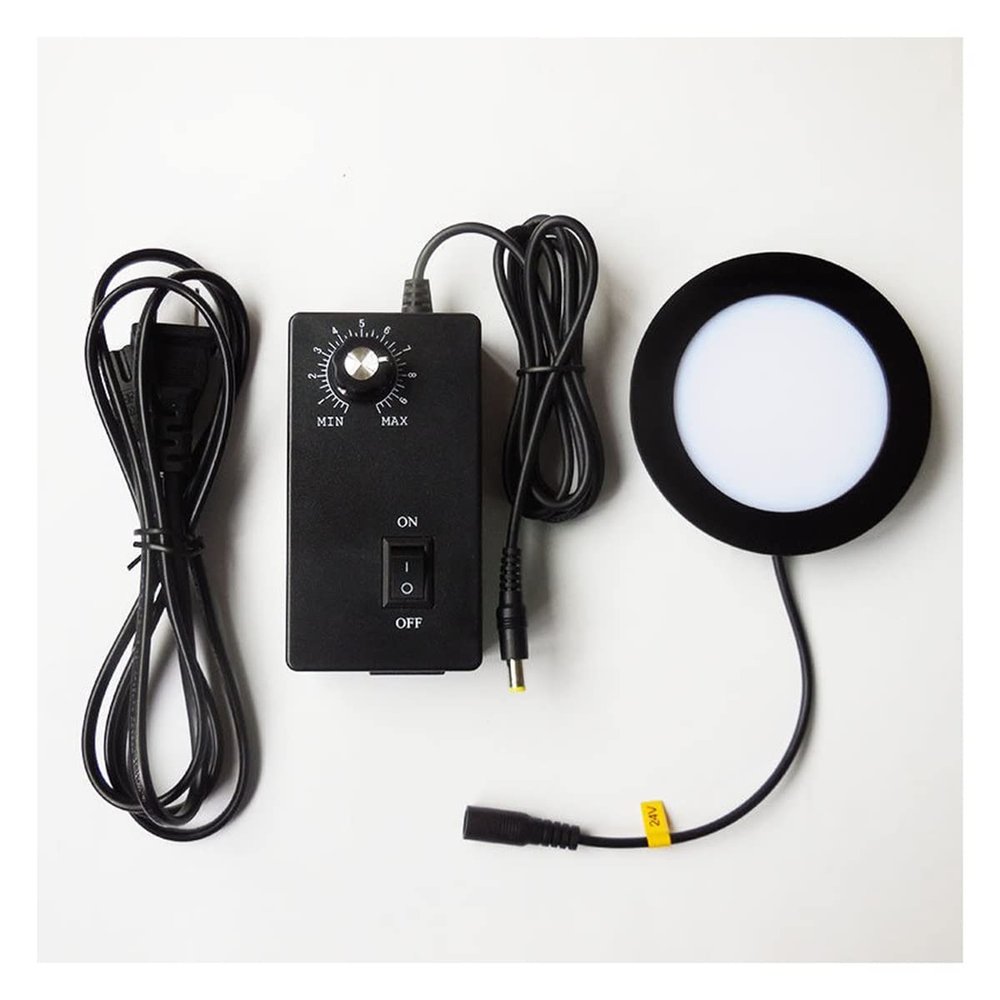 Microscope Accessories Kit for Adult 50-75mm Stereo Biological Microscope Bottom Light Lamp LED Backlight Illuminator Source 90V-240V Accessory (Size : 68mm)