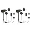 FreedConn Motorcycle Helmet Bluetooth Headset Intercom with Music Share, Universal FG 1200m 6-Way Group Communication Systems Ultra-Thin with Hard Mic/Noise Cancellation/Waterproof (2 Pack) view 1