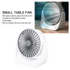 aqxreight Mini Desktop Fan USB Rechargeable White 3 Speed 360 Degree Rotation Small Table Fan for Travel Camping Home Office, aqxreight8avhfz67ie view 3