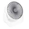 aqxreight Mini Desktop Fan USB Rechargeable White 3 Speed 360 Degree Rotation Small Table Fan for Travel Camping Home Office, aqxreight8avhfz67ie view 4