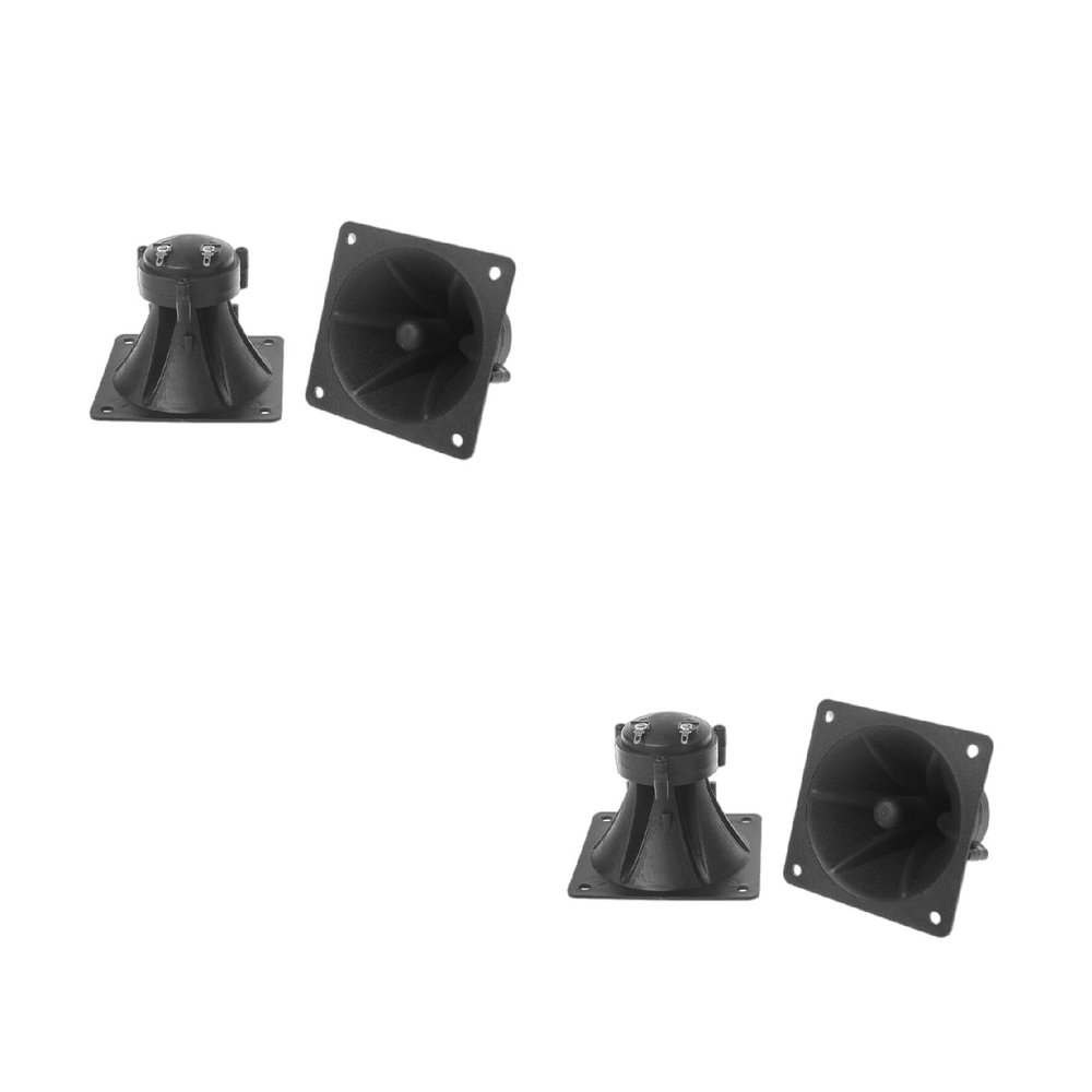 1 Pair Square Tweeter Speakers Tweeter Treble Piezoelectric Speaker Portable 85mm 3.35inches Power Horn