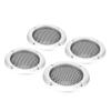 2inch Speaker Mesh Grille, Strong and Sound, Hard Perforated Iron Mesh for Car and Home Speakers, 4pcs (Silver) view 3