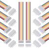 ACEIRMC 10Pairs JST-XH Connector Kit, XH 2.54mm 6 Pin Header Male and Female Connectors Plug Adapter with Flat Wire Cable 200mm 26AWG Compatible with JST XH (6P) view 1