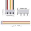 ACEIRMC 10Pairs JST-XH Connector Kit, XH 2.54mm 6 Pin Header Male and Female Connectors Plug Adapter with Flat Wire Cable 200mm 26AWG Compatible with JST XH (6P) view 3