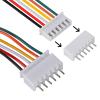 ACEIRMC 10Pairs JST-XH Connector Kit, XH 2.54mm 6 Pin Header Male and Female Connectors Plug Adapter with Flat Wire Cable 200mm 26AWG Compatible with JST XH (6P) view 4