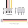 ACEIRMC 10Pairs JST-XH Connector Kit, XH 2.54mm 4 Pin Header Male and Female Connectors Plug Adapter with Flat Wire Cable 200mm 26AWG Compatible with JST XH (4P) view 3
