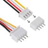 ACEIRMC 10Pairs JST-XH Connector Kit, XH 2.54mm 4 Pin Header Male and Female Connectors Plug Adapter with Flat Wire Cable 200mm 26AWG Compatible with JST XH (4P) view 4