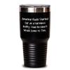 DirectNine Basics Amateur Radio Tumbler Gifts for Father's Day. Sarcastic Radio Ham Gifts for Dad Who Enjoys Hamming It Up, DXing and Contesting, 30oz, Black view 1