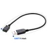 11.4inch Mini b Female to USB A Male Cable minib 5pin Adapter Cable Supports Data Transfer, Charging, and Sync mini USB Female-(USB A) Male, 11.4inch view 3