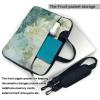 BTCOWZRV Elegant Flowers Laptop Bag 15.6 inch Laptop Messenger Shoulder Bag Travel Computer Bag for Women Men view 3