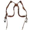 Adjustable Dual Leather Rivet Double Shoulder Digital Camera Shoulder Strap Harness Accessory Leather Camera Strap for Outdoor view 1