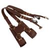 Adjustable Dual Leather Rivet Double Shoulder Digital Camera Shoulder Strap Harness Accessory Leather Camera Strap for Outdoor view 2