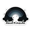 (3PCs) Dead Inside Funny Quotes Sticker, Cute Rainbow Goth Style Stickers for Adults Teen Kids Waterproof Vinyl Stickers for Water Bottle Laptop Phone Case Kindle (3 Inches) view 1