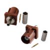 Coaxial Connector for Navigation 2Pcs Brown F Code Fakra Plug Connector Fakra F Brown Male Connector TV2 for RG316 RG174 LMR100 Cable view 1