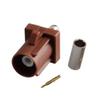 Coaxial Connector for Navigation 2Pcs Brown F Code Fakra Plug Connector Fakra F Brown Male Connector TV2 for RG316 RG174 LMR100 Cable view 4