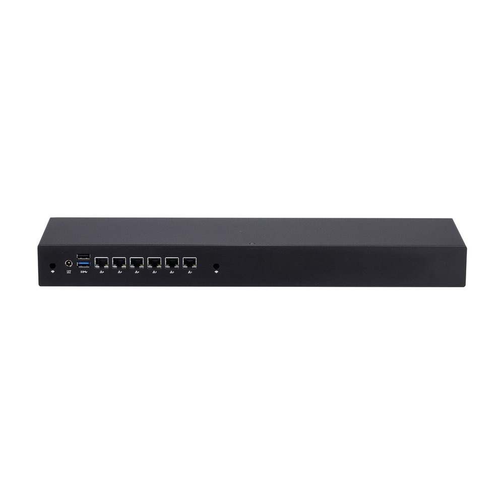 Fanless Mini PC Router Q190G6 1U Rack Intel Celeron J1900,2.0GHz Quad Core (8GB RAM 512GB SSD) 6X Intel Gigabit LAN,Used As A Router/Firewall/Proxy 24/7
