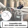 Sousery 1PC RJ11 Replacement Mirror Wire Power Cord for Uniden Radar DetectorsFits DFR7 R4 R3 R7 R8 Model(3005201U) view 2
