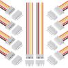 ACEIRMC 10Pairs JST-XH Connector Kit, XH 2.54mm 5 Pin Header Male and Female Connectors Plug Adapter with Flat Wire Cable 200mm 26AWG Compatible with JST XH (5P) view 1