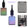 ESP32-S3 Development Board Onboard 88 RGB LED Matrix and QMI8658C Attitude Sensor, Supports W-F-i and Blue-Too-th LE,17  Multi-Function GPIO Pins, Designed for AIoT Applications view 2