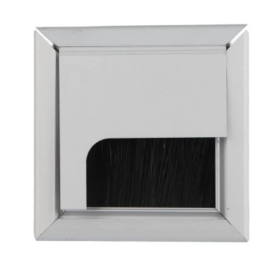 Cable Hole Cover,Wire Cable Grommet Hole Cover for Computer Desk Table, Desk Grommet Aluminium Desk Cord Cable Hole Cover Grommet with Brush (S (31x25x21cm/12.2x9.8x8.3in))