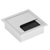 Cable Hole Cover,Wire Cable Grommet Hole Cover for Computer Desk Table, Desk Grommet Aluminium Desk Cord Cable Hole Cover Grommet with Brush (S (31x25x21cm/12.2x9.8x8.3in)) view 2