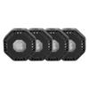 Pelican Adventurer - AirTag Holder/Case with 3M Adhesive Sticker [4 Pack] Protective Shockproof Cover for Apple Air Tag - Hidden Stick On Mount for Bike Wallet Travel TV Remote Car Luggage - Black view 1