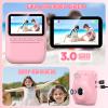 Kids Camera Instant Print -Toddler Portable Travel Print Digital Photo Camera Toy, Holiday Birthday Graduation Gift for Kid 3-12 Year Old, Photomaker Kit for 4 5 6 7 8 9 10 Boys GirlsPink view 3