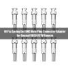 10 Pcs BNC Crimp Male Connector, BNC Male Plug Solder Clamp Connector BNC Male Coax Coaxial RG59 Connector view 2