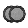 Beufee 2PCS 4 Inch Speaker Grills, Round Speaker Grills Cover Speaker Grille Replacement with Mounting Screws for DIY Speaker and Car Speaker(Black+Black) view 1