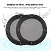 Beufee 2PCS 4 Inch Speaker Grills, Round Speaker Grills Cover Speaker Grille Replacement with Mounting Screws for DIY Speaker and Car Speaker(Black+Black) view 3