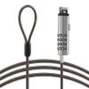 Kqcibz 4 Digital Universal Lock USB Laptop Security Cable Lock for Computer, Silver, 407815 view 1