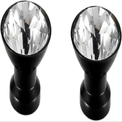 AthuAh Crystal Door knobs, Handles Drawer Crystal Handle Cabinet Door Handle Ktv Crystal Cabinet Handle, 30 * 28Mm