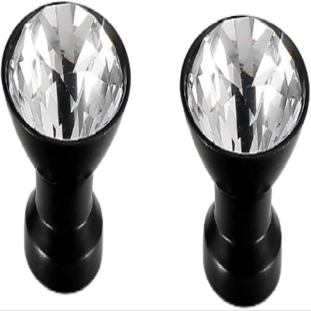 AthuAh Crystal Door knobs, Handles Drawer Crystal Handle Cabinet Door Handle Ktv Crystal Cabinet Handle, 30 * 28Mm