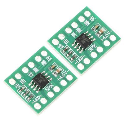 2Pcs 38 Music Chip, DIY Module Support Three Levels of Volume Adjustment Recordable Sound Module Button Control Sound Chip for Smart Doorbell Musical Toy Accessory