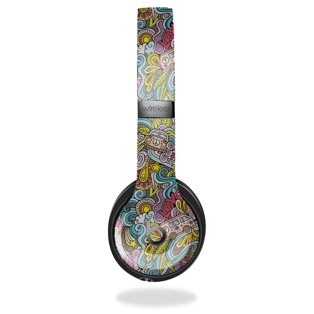Skin Compatible with Beats Solo 4 - Ultra Hippie - Premium 3M Vinyl Protective Wrap Decal Cover - Easy to Apply | Crafted in The USA by MightySkins