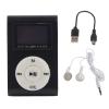 2Pcs Mini MP3 Player, Digital Music Player MP3 Music Player Portable MP3 Player Mini Portable MP3 Player with BackClip LCD Screen (Black) view 1
