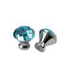 AthuaH Crystal Door knobs, Handles 6 Pack Color Crystal Drawer Single Hole Handle Wardrobe Bathroom Cabinet Knob 30mm Red (Color : A Blue) view 1