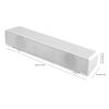Beufee V-196 Computer Sound Bar, White USB Powered 3.5mm Input 2.0 Channel Stereo Soundbar with Volume Knob and Blue LED Breathing Light view 4