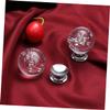 AthuAh Crystal Door knobs, 4pcs Bubble Crystal Retro Dresser Kitchen Knobs Round Vanity Tray Dresser Knob Crystal Crystal Door Cabinet Pull Door Knobs (Color : Silver) view 4