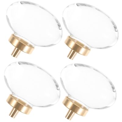 crystal door knobs, 4pcs Glass Knobs Clear Vanity Organizer Glass Cabinet Vanity Knobs for Dresser s Crystal Knobs for Dresser Dressing Table Copper Seat Copper Door ( Color : Assorted Color , Size :